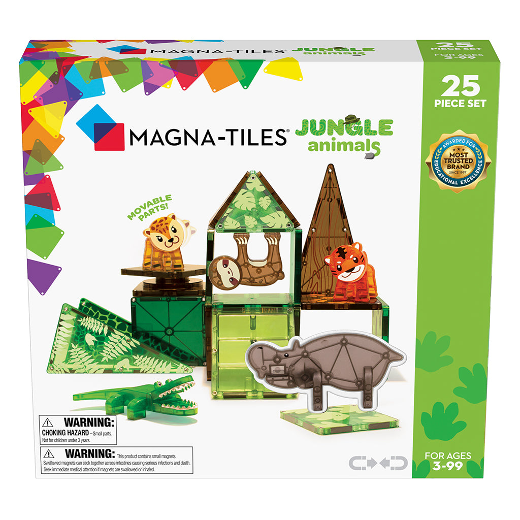 Magna-Tiles Jungle Animals, Set of 25 Pieces