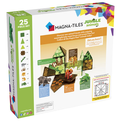 Magna-Tiles Jungle Animals, Set of 25 Pieces