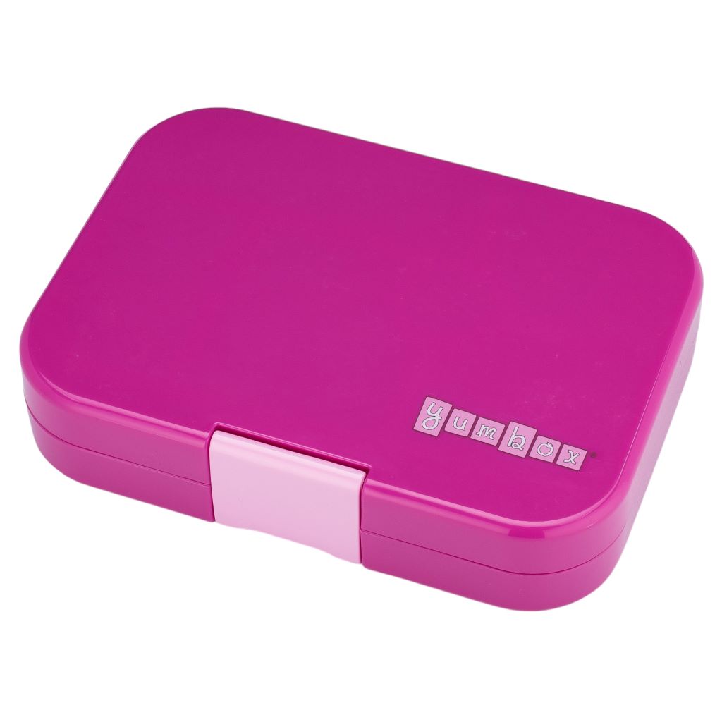 Yumbox Lunchbox with 4 Compartments, Panino, Unicorn - Malibu Purple