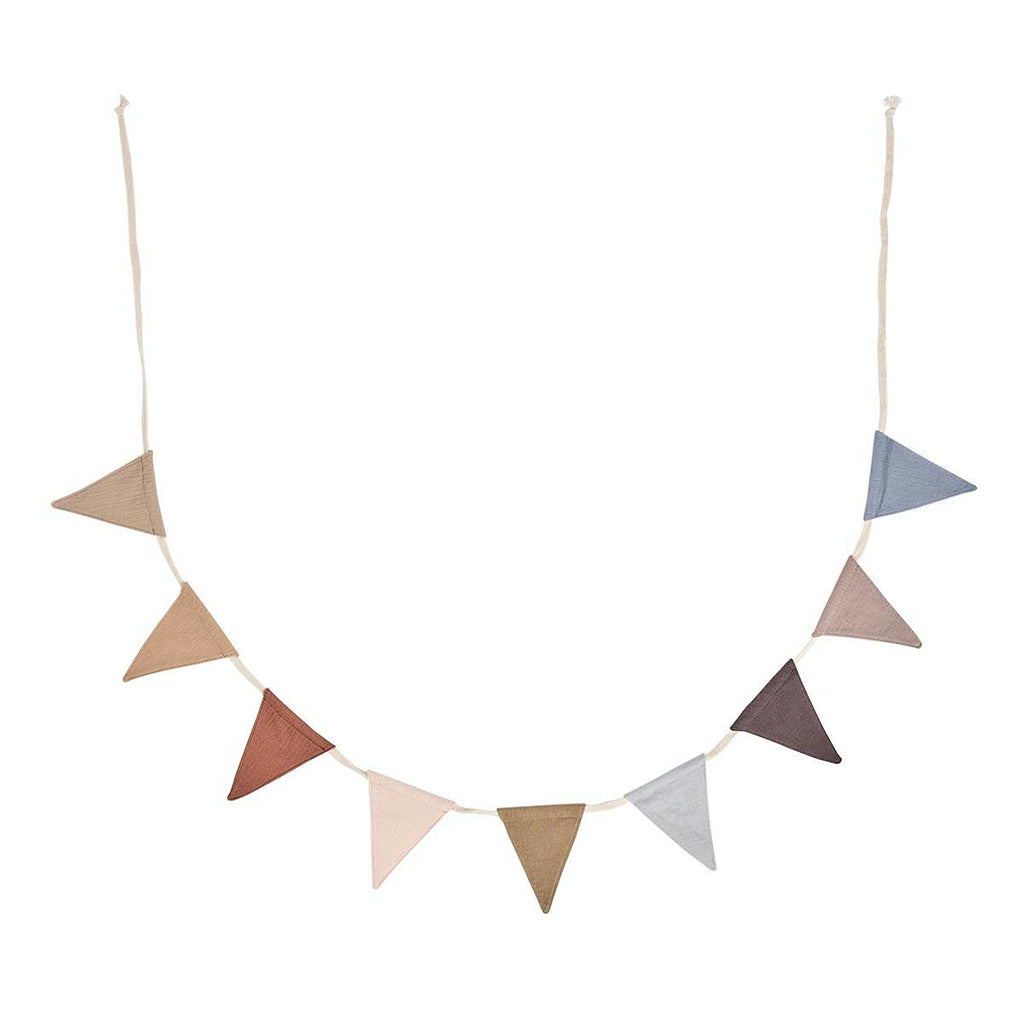 OYOY Flag Garland, Moni Muslin - Multi