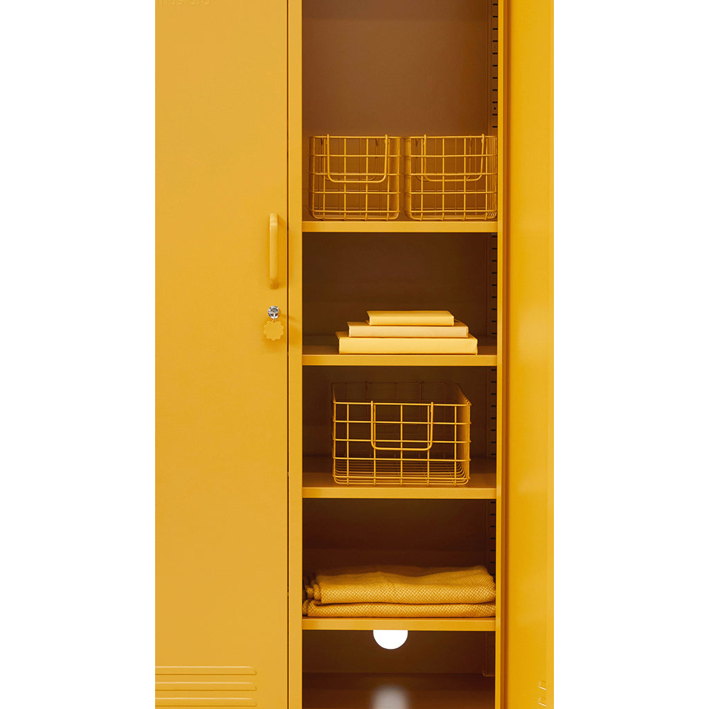 Mustard Made Baskets, Set of 3 Wire Baskets - Mustard