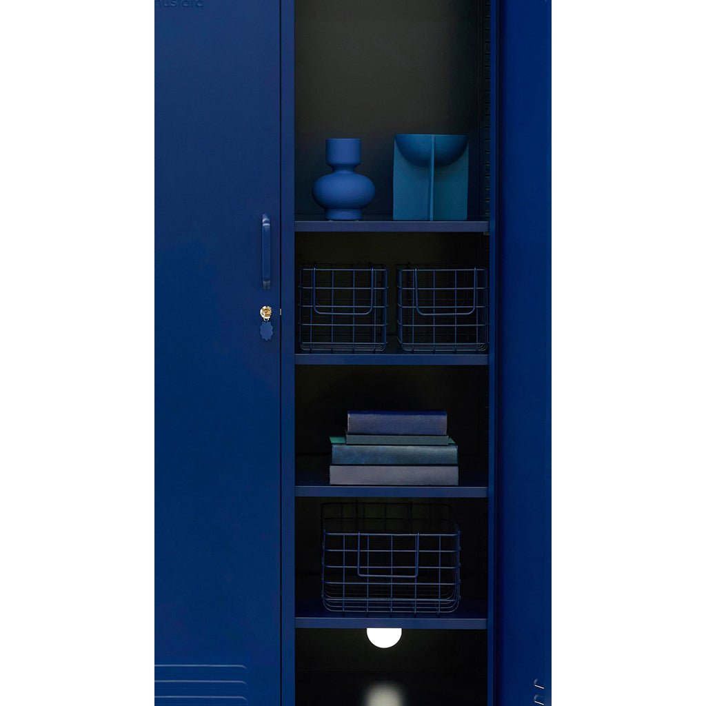 Mustard Made Baskets, Set of 3 Wire Baskets - Navy