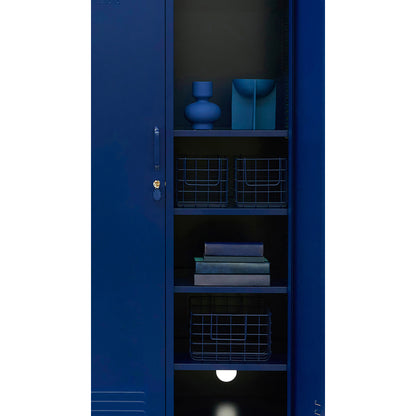 Mustard Made Baskets, Set of 3 Wire Baskets - Navy