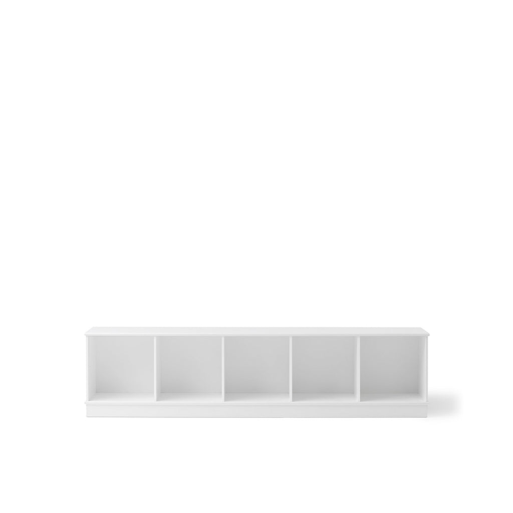 Oliver Furniture Wood Shelf, 5x1 Compartments - With or Without Base
