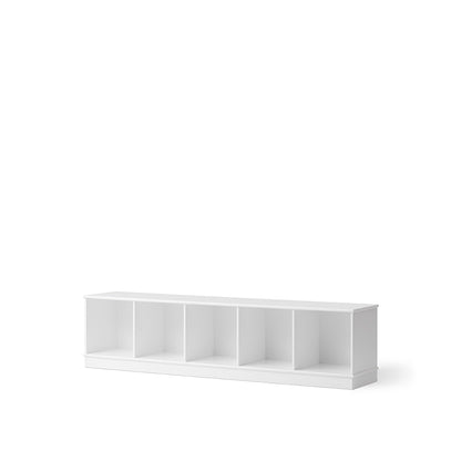 Oliver Furniture Wood Shelf, 5x1 Compartments - With or Without Base