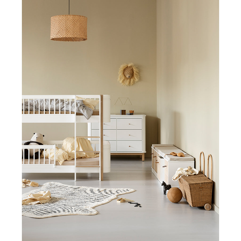 Oliver Furniture Wood Shelf, 5x1 Compartments - With or Without Base