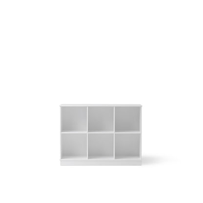 Oliver Furniture Wood Shelf, 3x2 Compartments – Available with or without horizontal base
