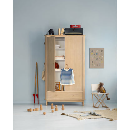 Oliver Furniture Wood Wardrobe with 2 Doors, Oak