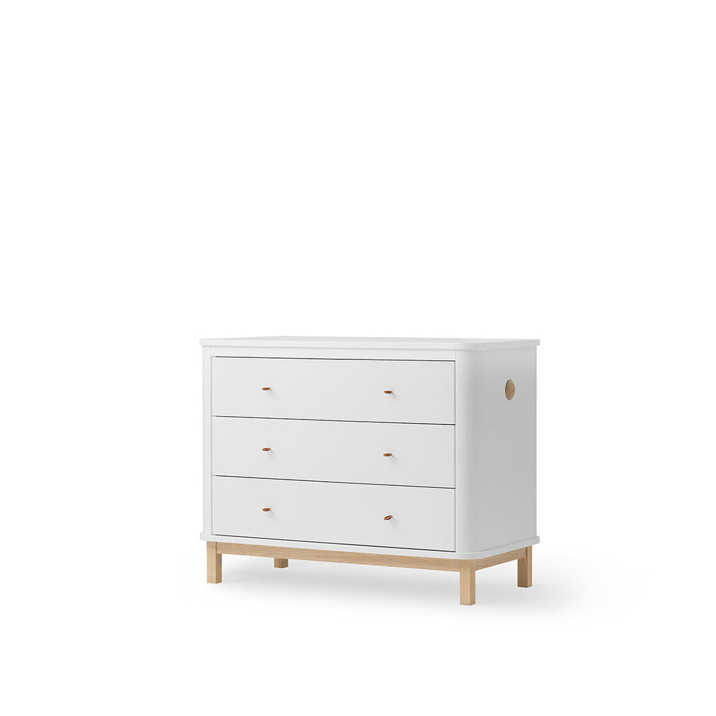 Oliver Furniture Wood Dresser with 3 Drawers - White/Oak