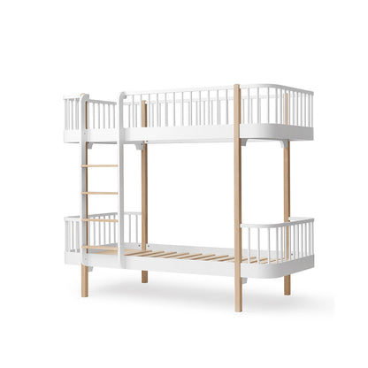 Oliver Furniture, Wood Original, Bunk Bed – Oak with ladder at the front