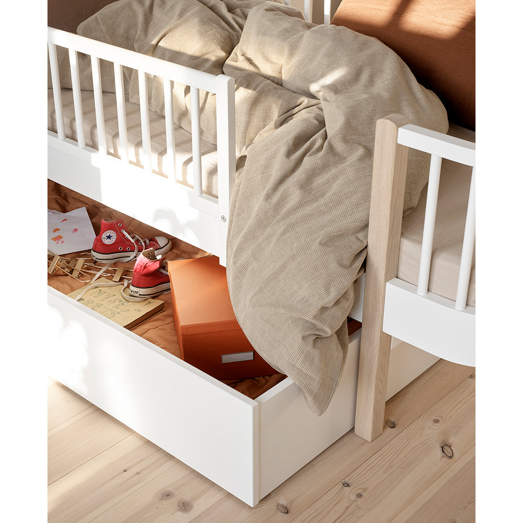 Oliver Furniture, Wood Original, Bed Drawer - White