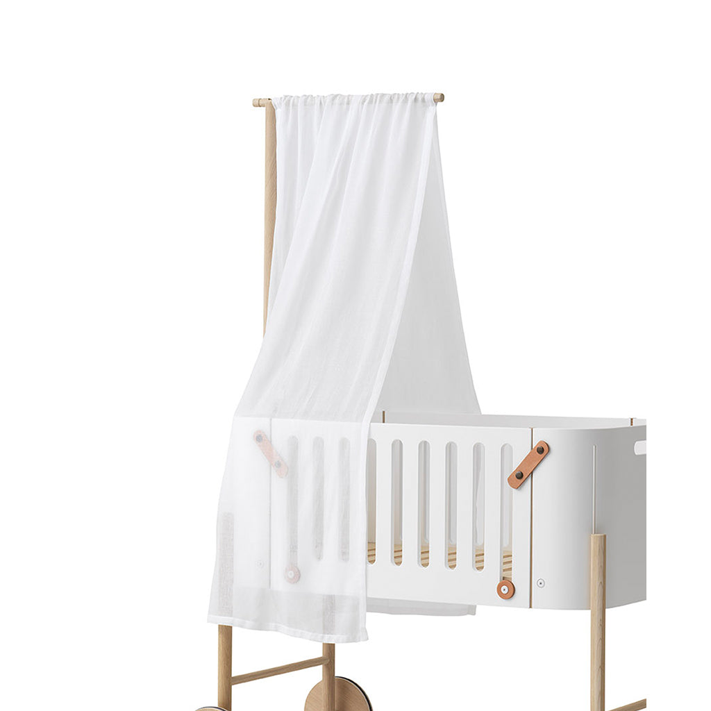Oliver Furniture Wood Co-sleeper Bed Canopy, White