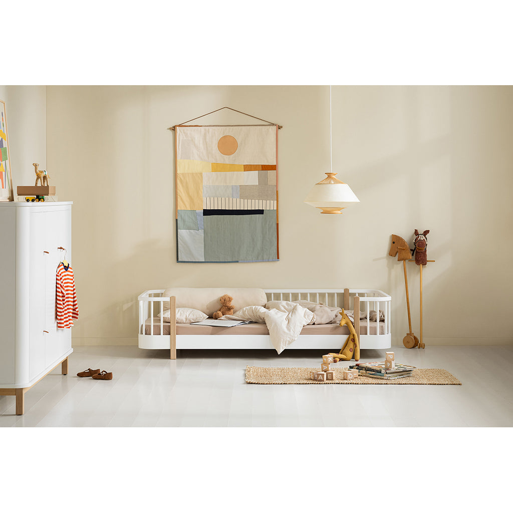 Oliver Furniture, Wood Original Canopy Cover only – White/Oak