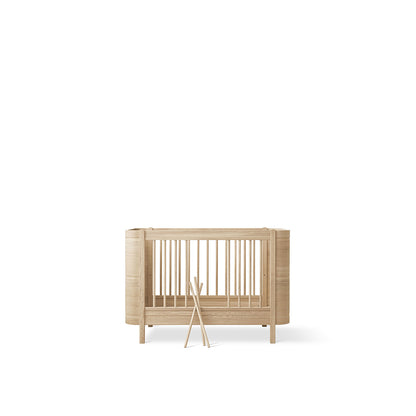 Oliver Furniture, Wood Mini+ Crib excl. Junior Kit - Oak