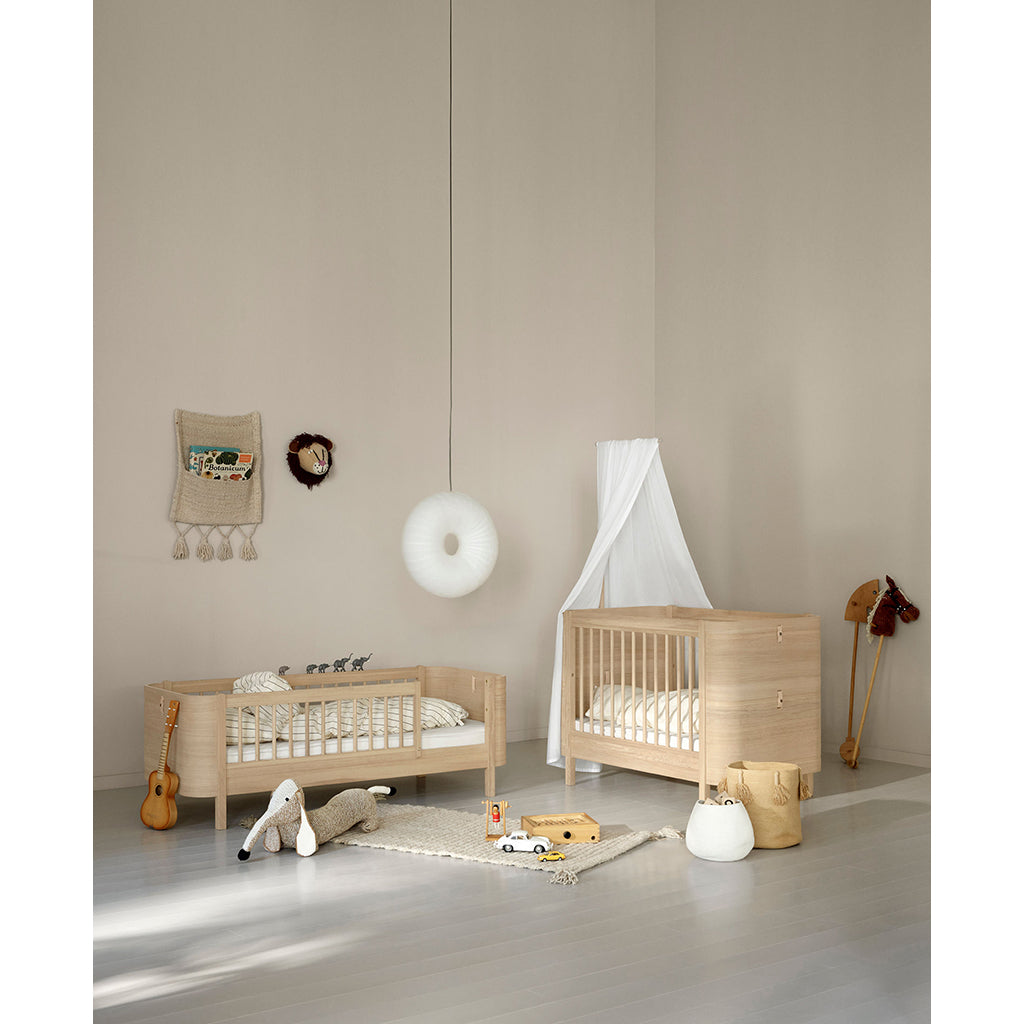 Oliver Furniture, Wood Mini+ Crib excl. Junior Kit - Oak