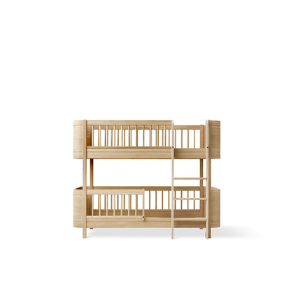 Oliver Furniture, Wood Mini+ Mid-Height Bunk Bed - Oak