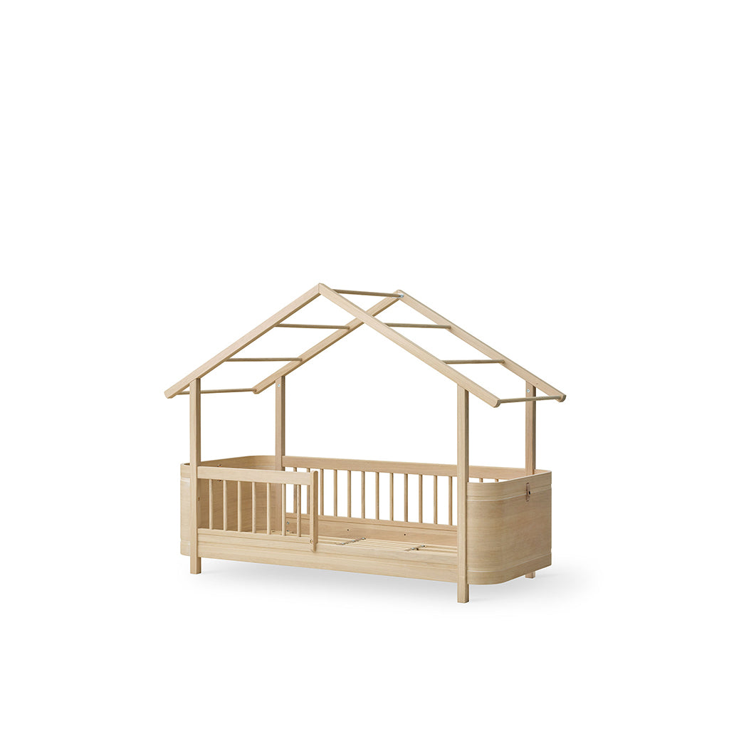 Oliver Furniture, Wood Mini+ House Bed - Oak