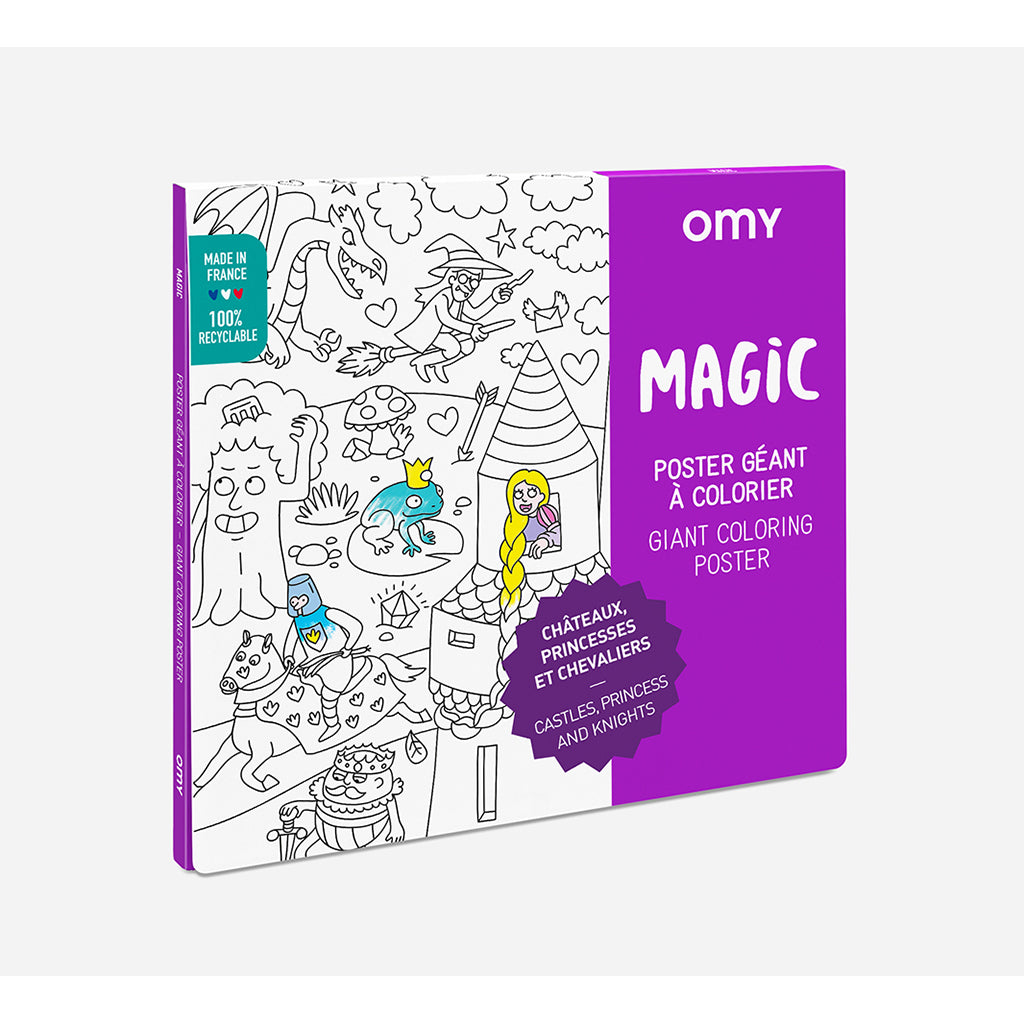 Omy Large Coloring Poster, 70 x 100 cm - Magic