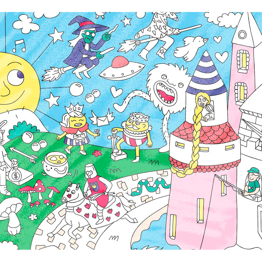 Omy Large Coloring Poster, 70 x 100 cm - Magic