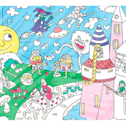 Omy Large Coloring Poster, 70 x 100 cm - Magic