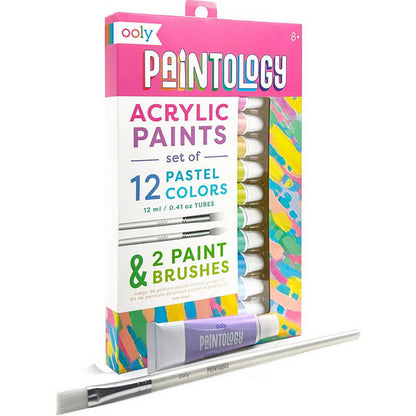 Ooly Acrylic Paint Set with 12 Pastel Colors