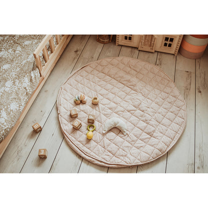 Play&amp;Go 2-in-1 Baby Blanket, Organic - Stripes Brown