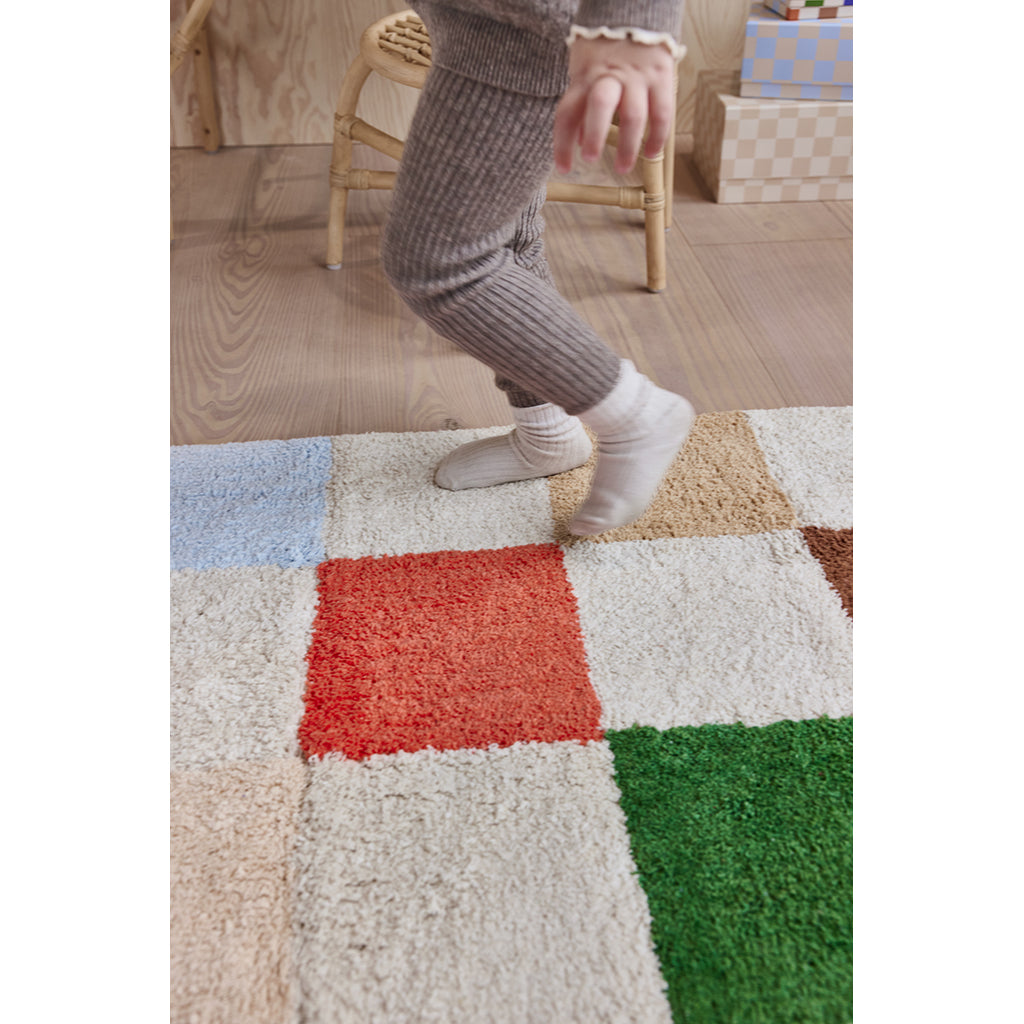 OYOY Rug, Checkered Pattern