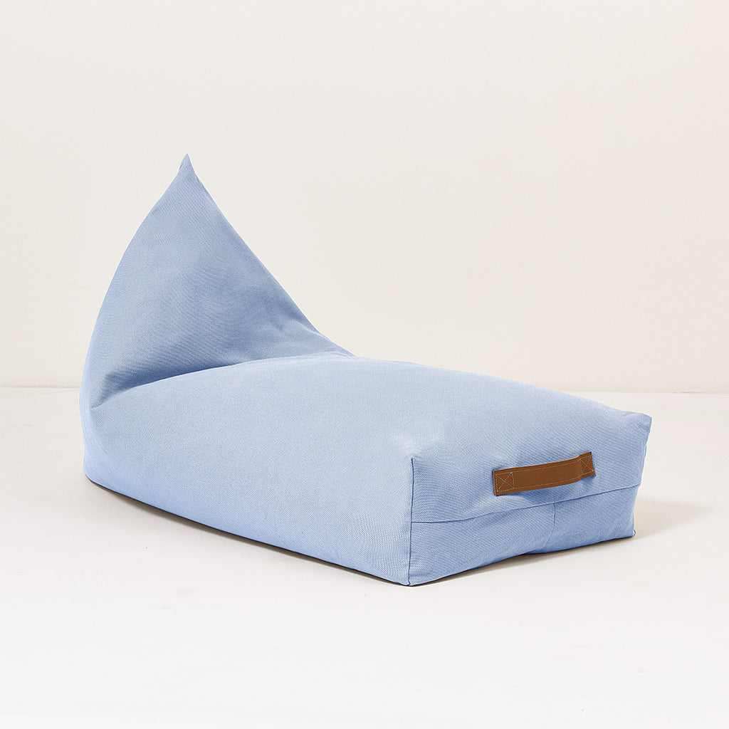 Nobodinoz Long Bean Bag, Oasis - Baltic Blue