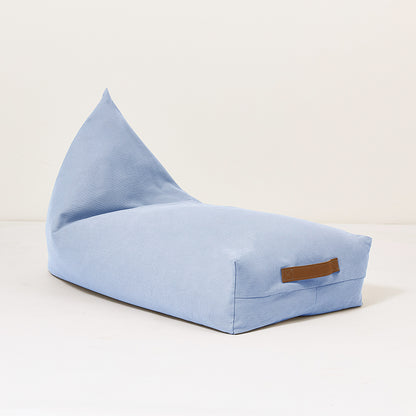 Nobodinoz Long Bean Bag, Oasis - Baltic Blue
