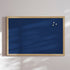 Opslagstavle m. egetræsramme, Dark Blue 62 x 42 cm