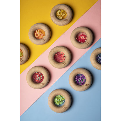 Petit Boum Baby Toy, Sensory Donut Rattle - Watermelons