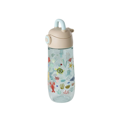 Rice Drinking Bottle in Tritan, 550 ml - Blue Ocean Print