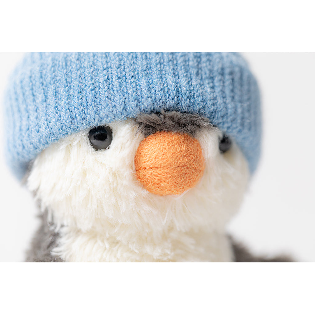 Jellycat Plush, Peanut Penguin on Snowboard - 12 cm