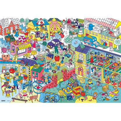 Omy Large Coloring Poster, 70 x 100 cm - Kids Life