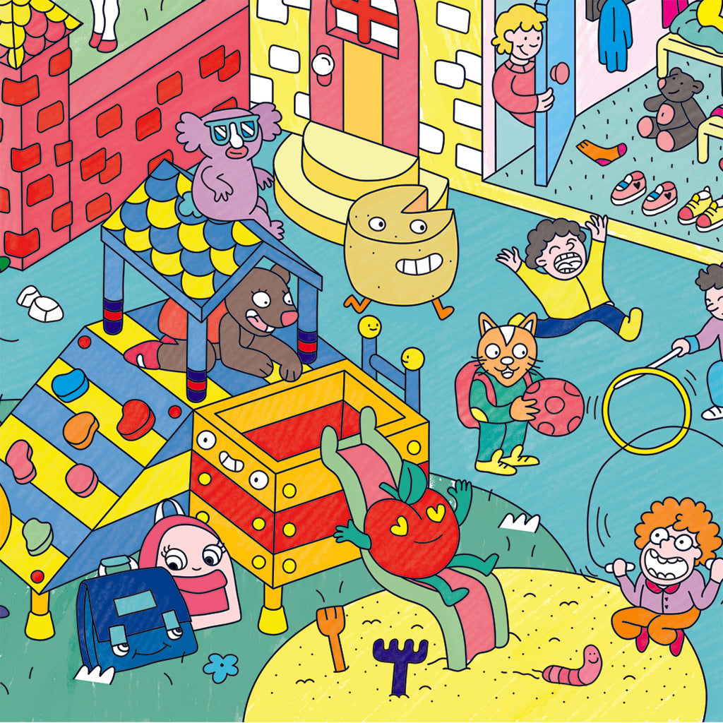 Omy Large Coloring Poster, 70 x 100 cm - Kids Life