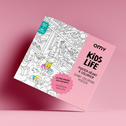 Omy Large Coloring Poster, 70 x 100 cm - Kids Life