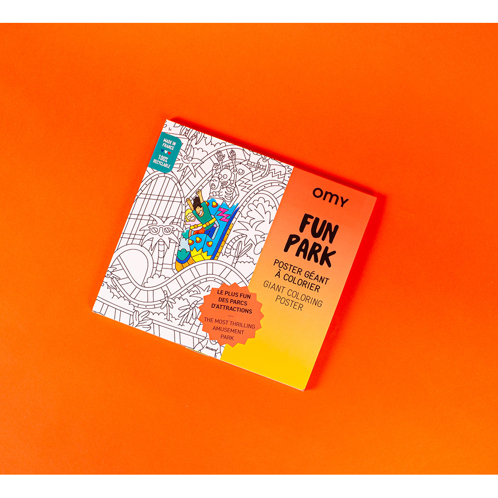 Omy Large Coloring Poster, 70 x 100 cm - Fun Park