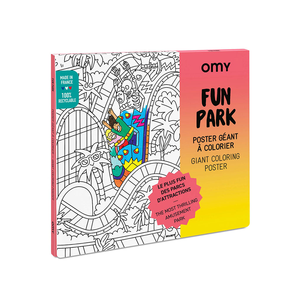 Omy Large Coloring Poster, 70 x 100 cm - Fun Park
