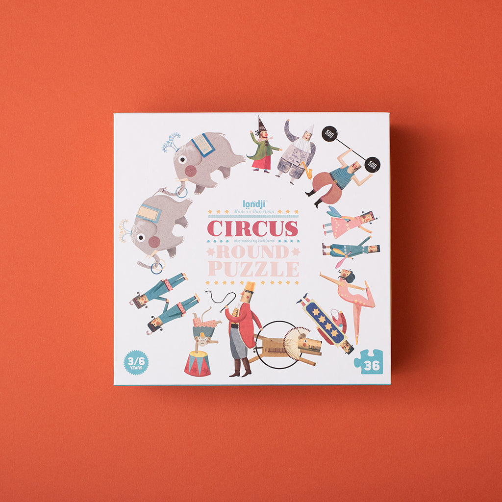Londji Puzzle, Round, Circus Edition - 36 Pieces