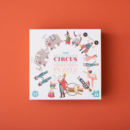 Londji Puzzle, Round, Circus Edition - 36 Pieces