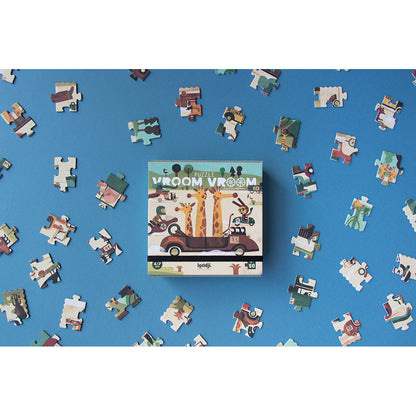 Londji Pocket Puzzle, Vroom Vroom - 50 Pieces