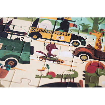 Londji Pocket Puzzle, Vroom Vroom - 50 Pieces