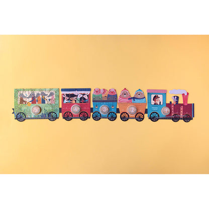 Londji Puzzle, My Little Train, Set of 10 Puzzles with 3 Pieces Each