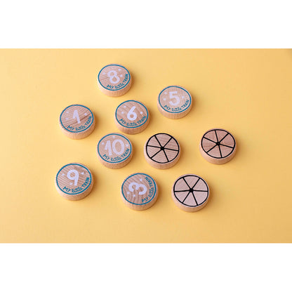 Londji Puzzle, My Little Train, Set of 10 Puzzles with 3 Pieces Each