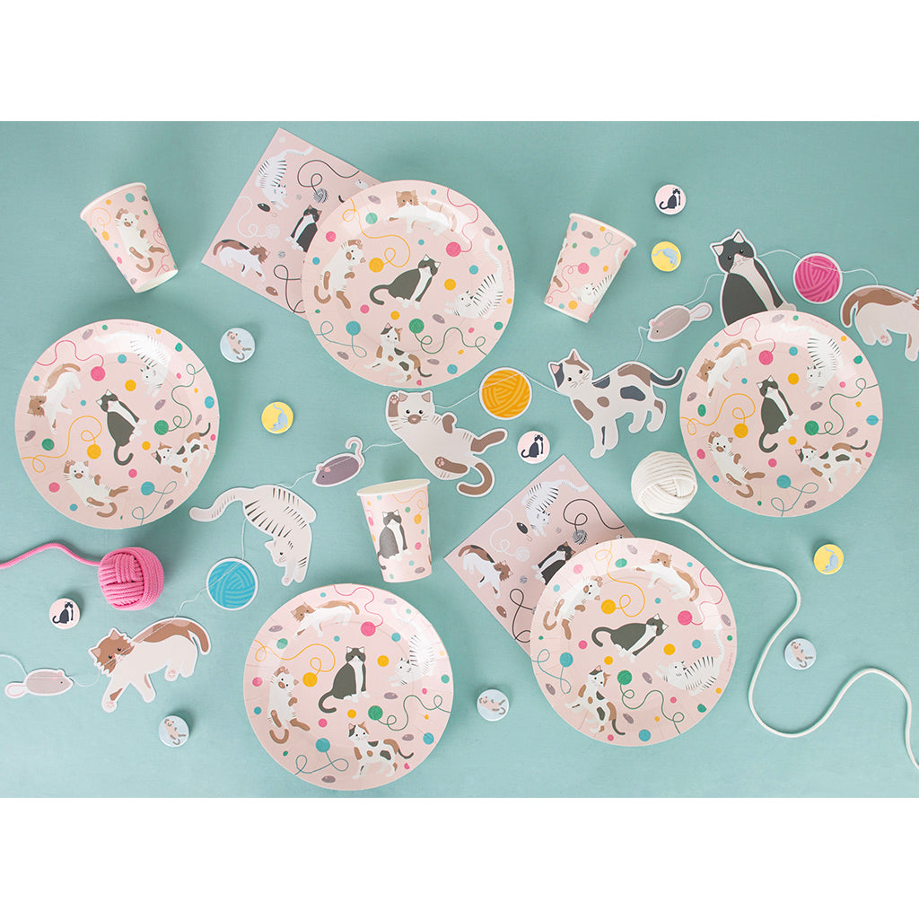 My Little Day Paper Cups, Set of 8 - Cat Theme