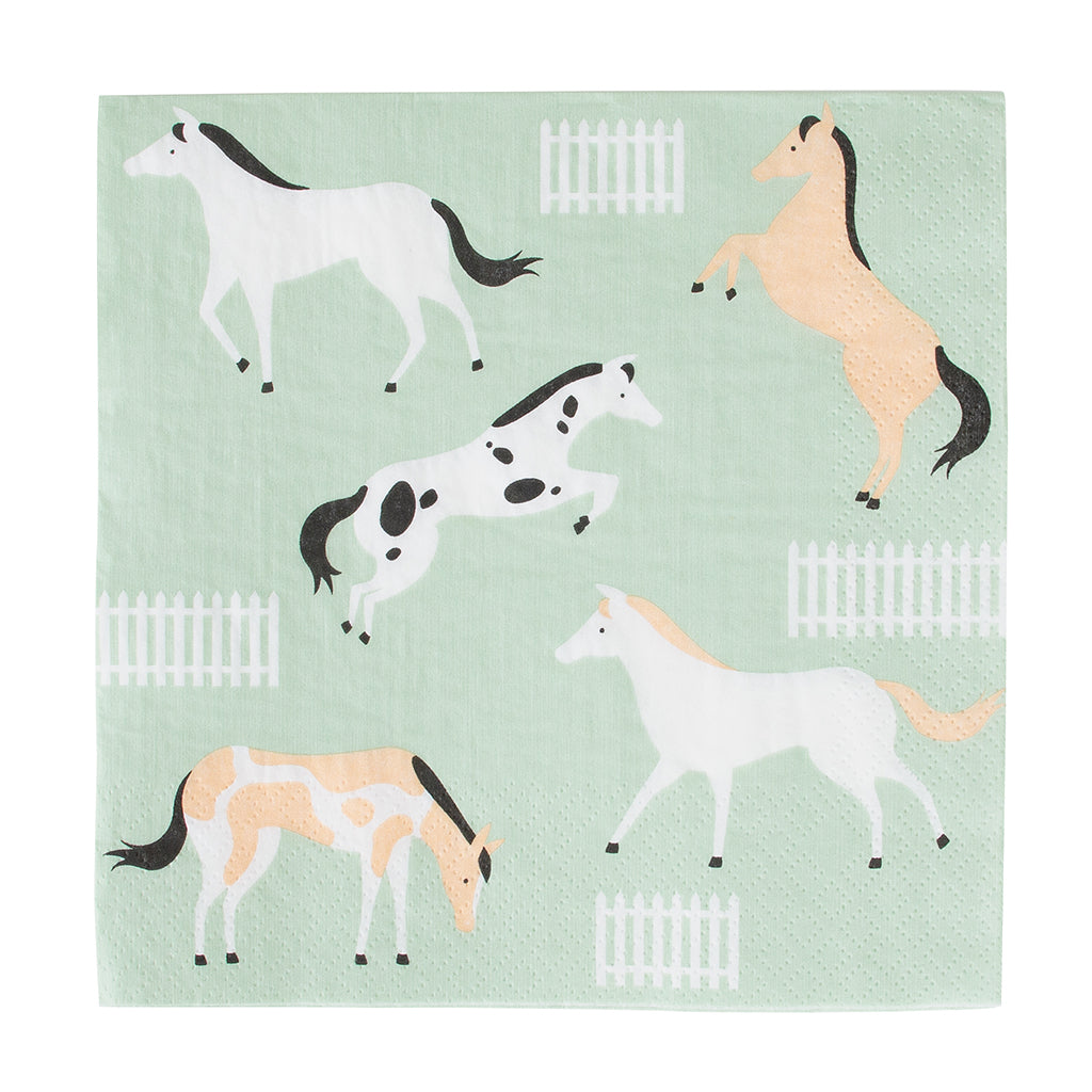 My Little Day Napkins, Set of 20 – Horse Design