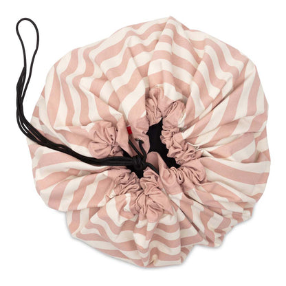 Play&amp;Go 2-in-1 Blanket, Stripes Pink New