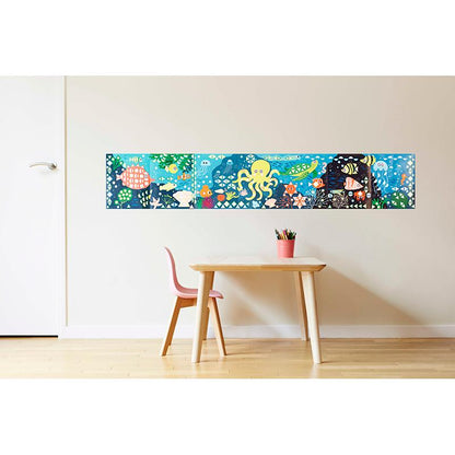 Poppik Paper Sticker Mosaic Poster with 750 Stickers – Aquarium