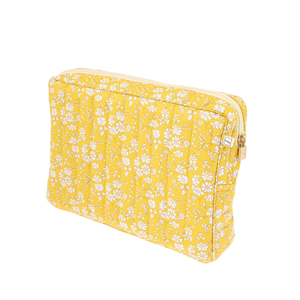 Bon Dep Pouch Large, Toiletry Bag with Liberty - Capel Yellow