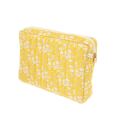 Bon Dep Pouch Large, Toiletry Bag with Liberty - Capel Yellow